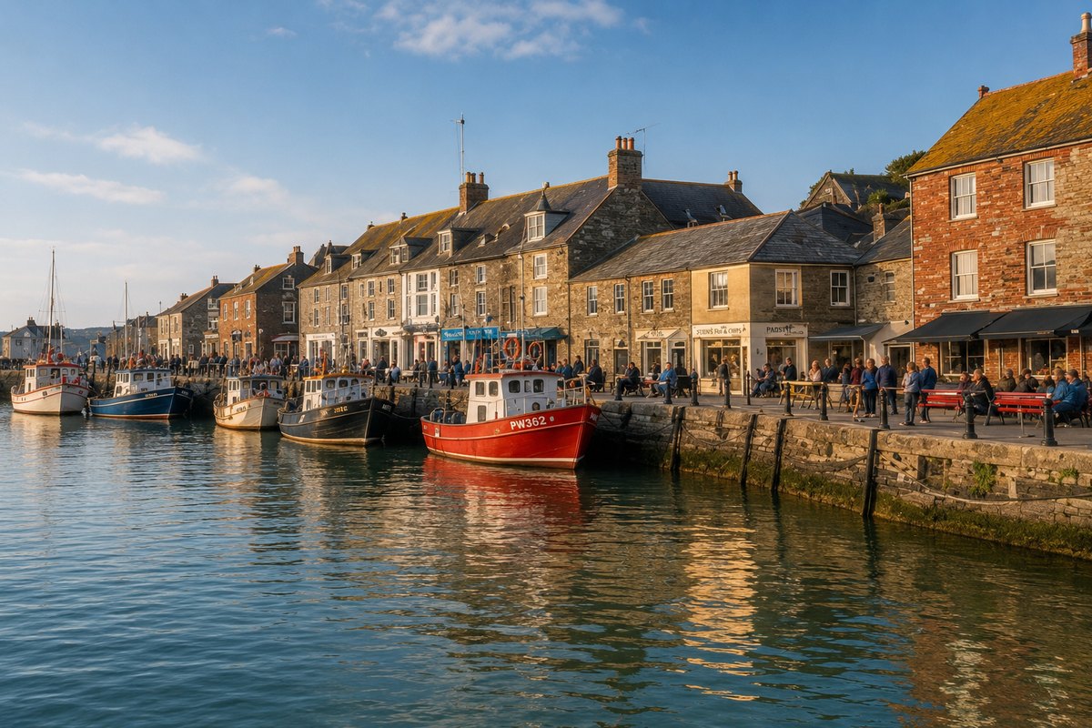 Padstow harbour in Cornwall
